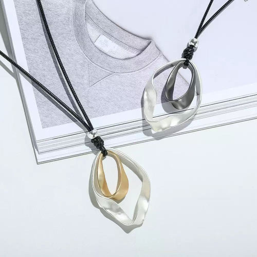 Adjustable Leather-String Necklace