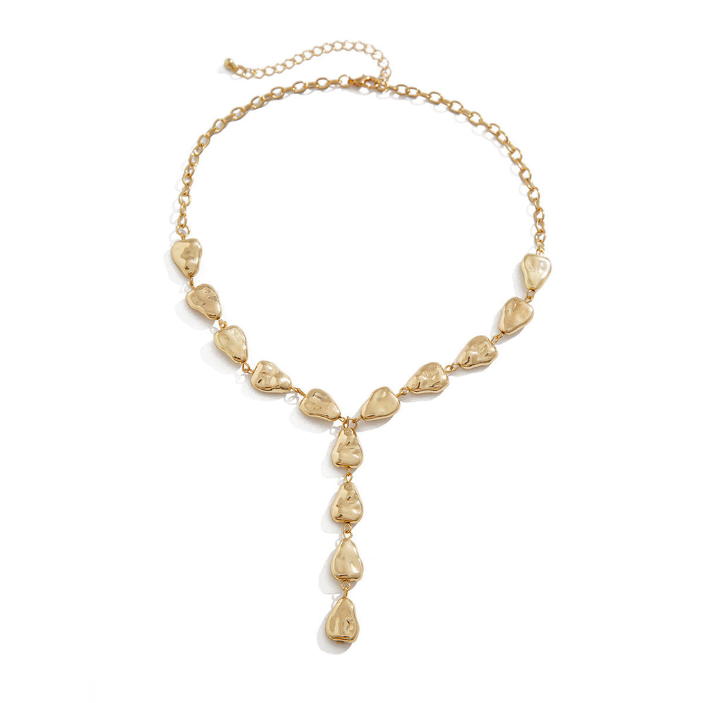 Flat Water Drop Necklace