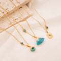 Turquoise Leaf Necklace
