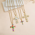 Drop Oil Cross Necklace For Men And Women