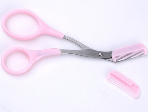 Eyebrow scissors with eyebrow comb