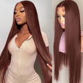 Front Lace Mid-length Straight Hair Women's High Temperature Synthetic Fiber Wigs